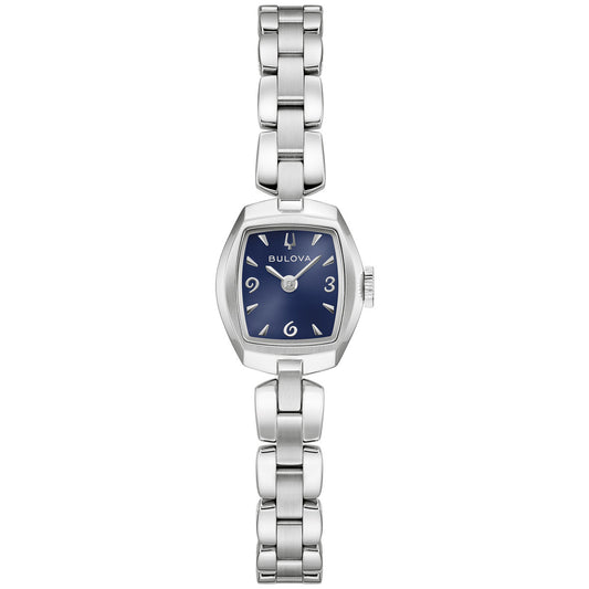 Bulova Goddess of Time 96L361, 18mm blue dial stainless steel, Ladies
