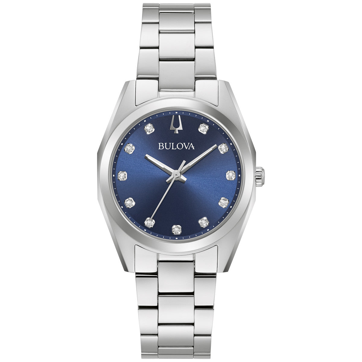 Bulova Surveyor 96P229, 31mm blue dial stainless steel, Ladies