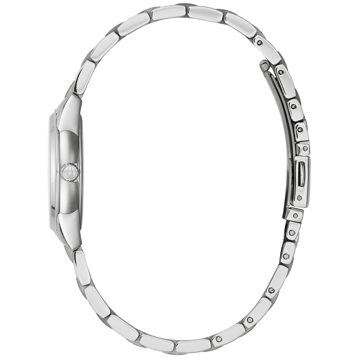 Bulova Sutton 96P249 28mm Pink Dial Stainless Steel Bracelet Ladies 96P249