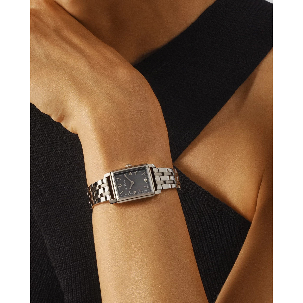 Bulova Sutton 96P252, 21mm mother-of-pearl dial stainless steel, Ladies
