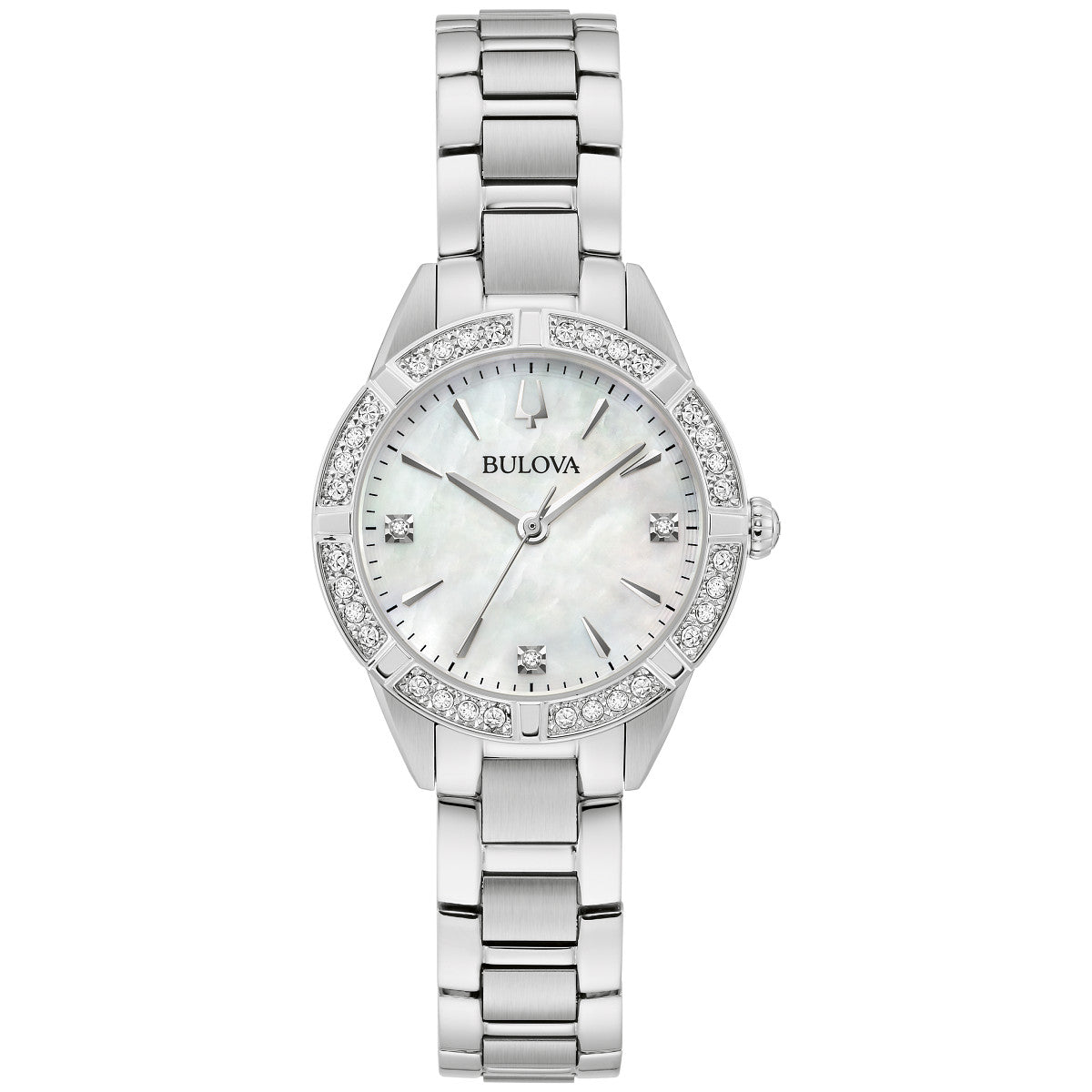 Bulova Sutton 96R253, 28mm mother-of-pearl dial stainless steel, Ladies