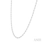2 Ctw Bezel Set Round Cut Diamond Necklace in 14K White Gold