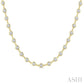 5 Ctw Bezel Set Round Cut Diamond Station Necklace in 14K Yellow Gold
