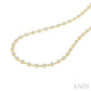 10 Ctw Bezel Set Round Cut Diamond Station Necklace in 14K Yellow Gold