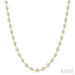 10 Ctw Bezel Set Round Cut Diamond Station Necklace in 14K Yellow Gold