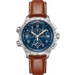 Hamilton Khaki Aviation X-Wind GMT Chrono Quartz - Dial color:Blue - H77922541