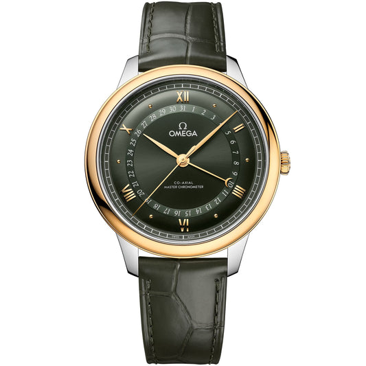 Omega de Ville Prestige 42 mm — Steel ‑ Yellow Gold on Alligator