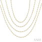 5 1/2 Ctw Bezel Set Round Cut Diamond Layered 60-Inch Necklace in 14K Yellow Gold
