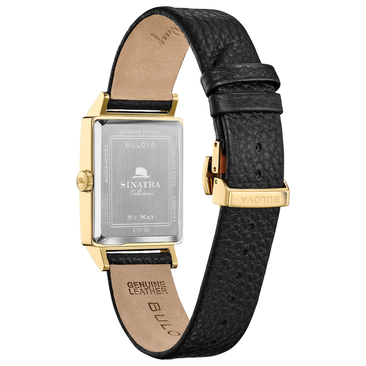 Bulova My Way 97A158 29.5mm White Dial Leather Strap 97A158