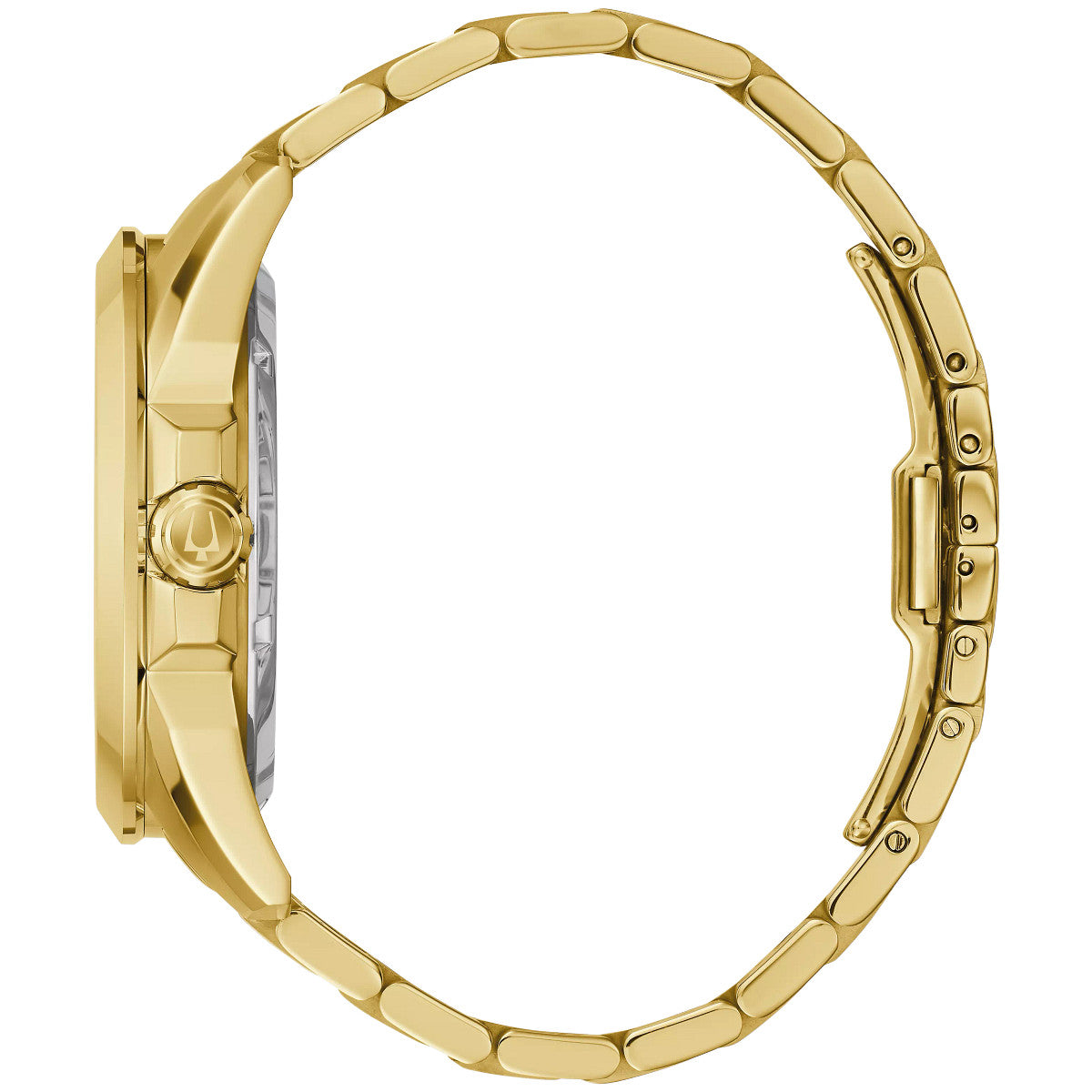 Bulova Sutton 97A162, 43mm gold dial stainless steel, Mens