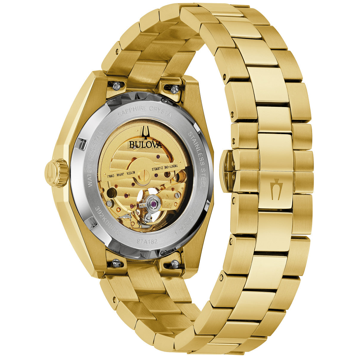 Bulova Surveyor 97A182, 39mm champagne dial stainless steel, Mens