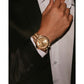 Bulova Marine Star 97A200, 44mm gold-tone dial stainless steel, Mens