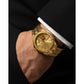Bulova Marine Star 97A200, 44mm gold-tone dial stainless steel, Mens