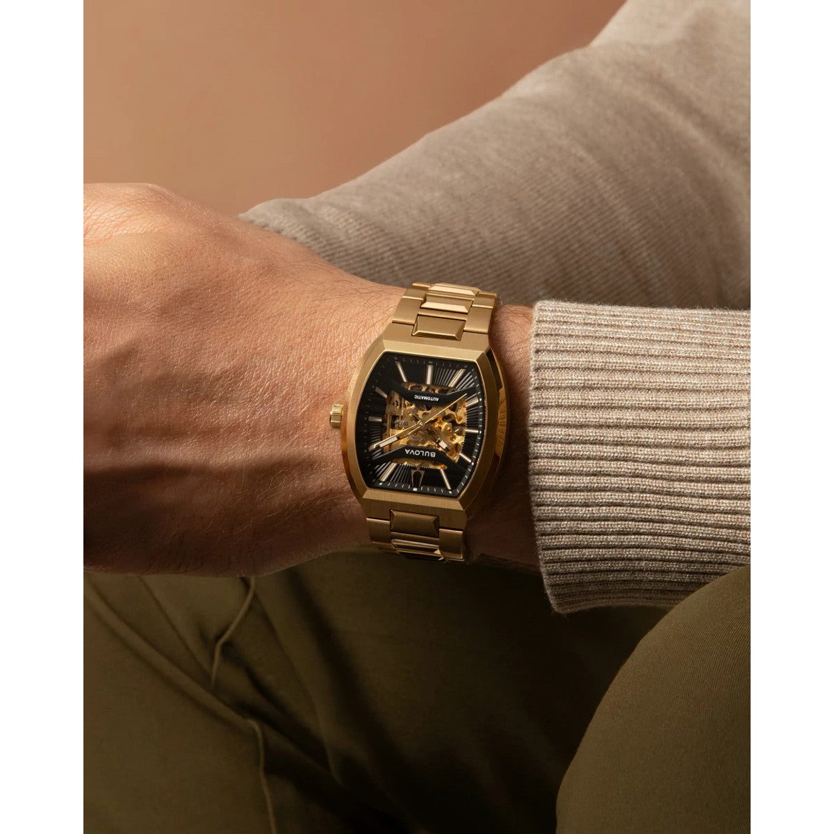 Bulova Maquina 97A207, 40mm dial stainless steel, Mens