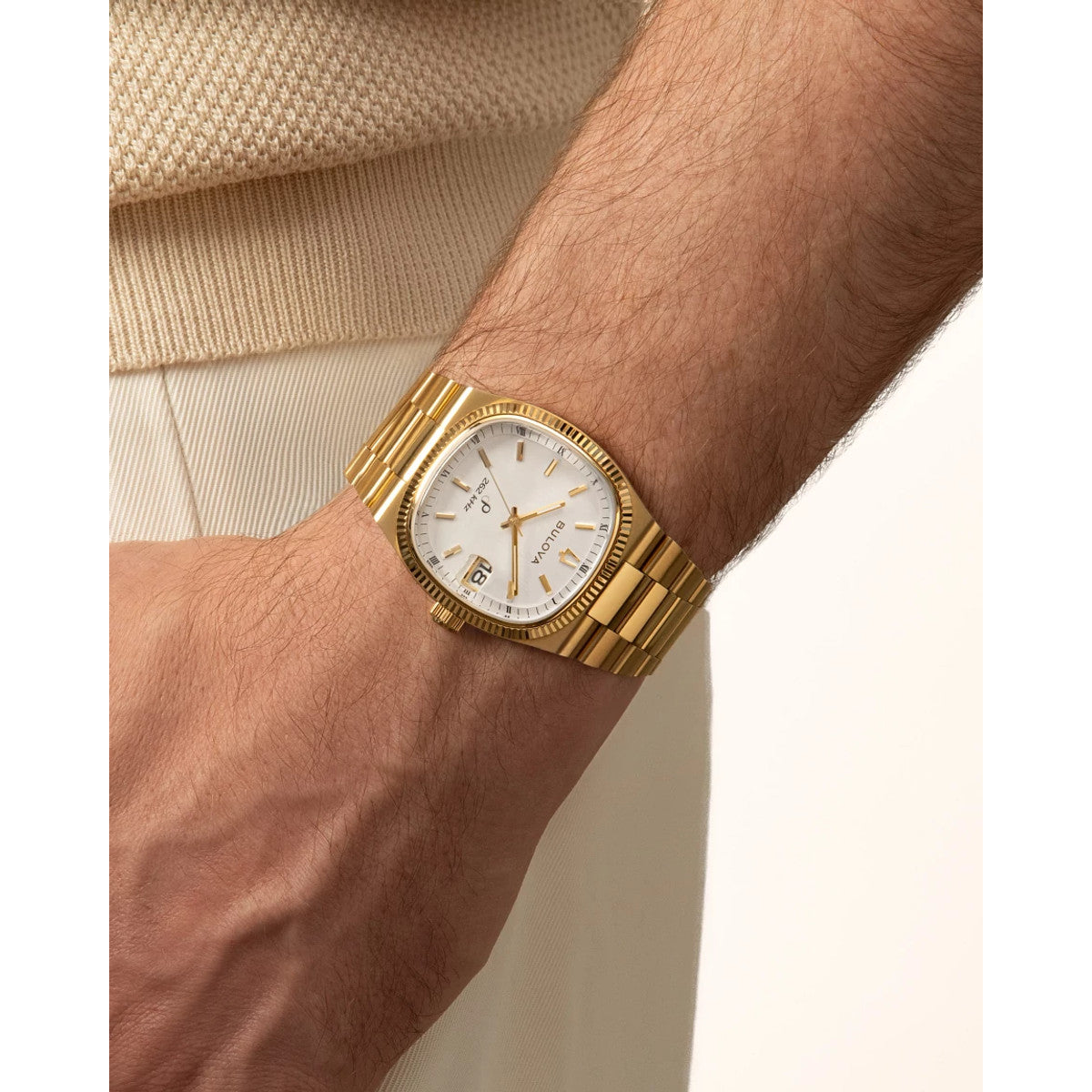 Bulova Super Seville 97B223, 38mm dial stainless steel, Mens