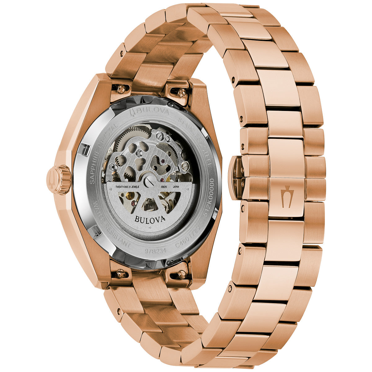 Bulova Surveyor 97B234, 39mm dial stainless steel, Mens