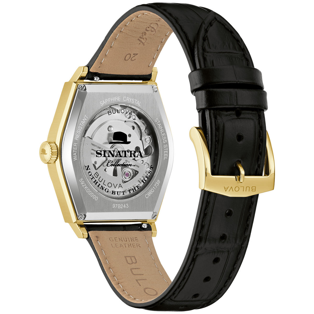 Bulova Nothing But The Best 97B243, 37mm white dial stainless steel, Mens