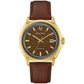 Bulova NYC 97B244 39mm Brown Dial Stainless Steel Strap 97B244