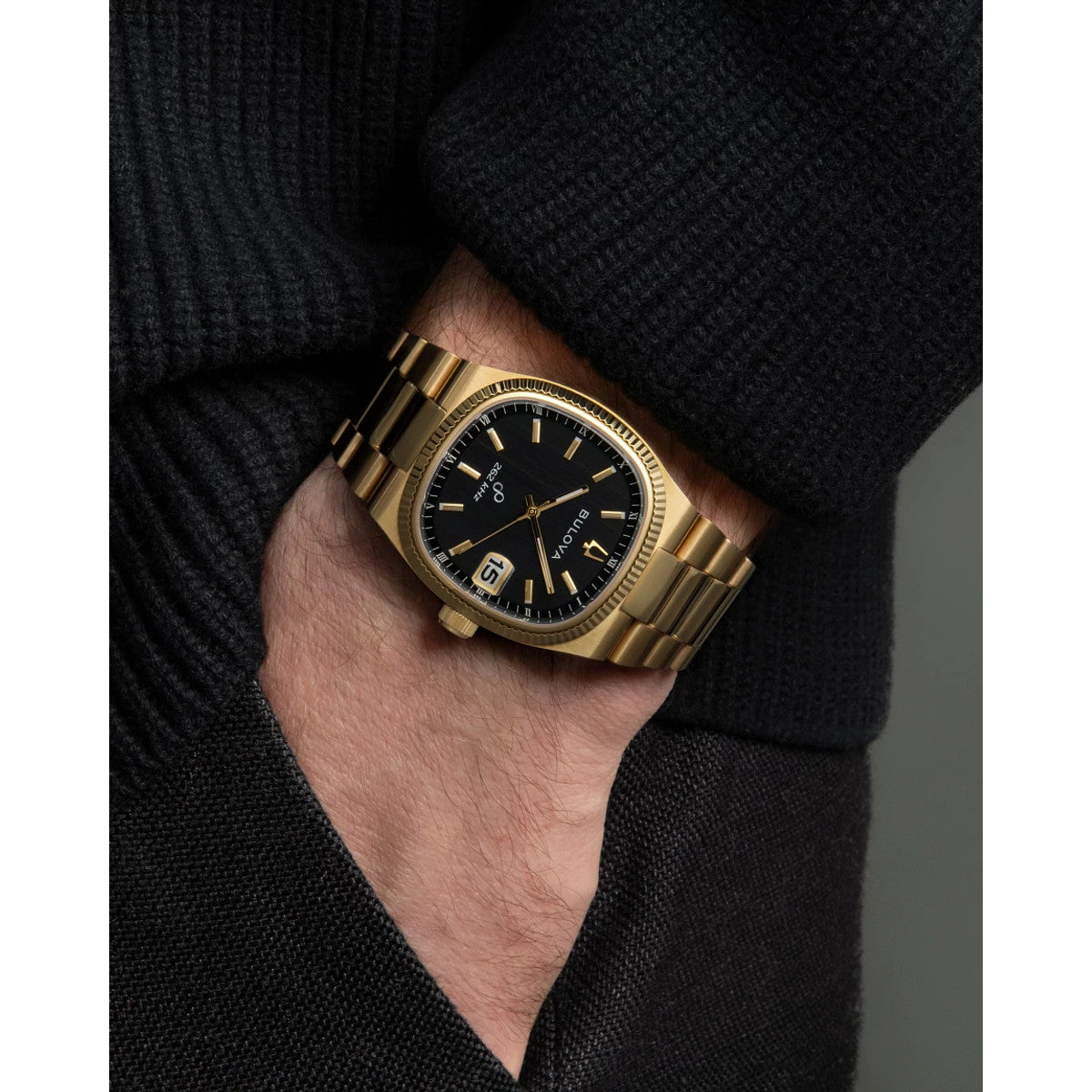 Bulova Super Seville 97B246, 38mm dial stainless steel, Mens