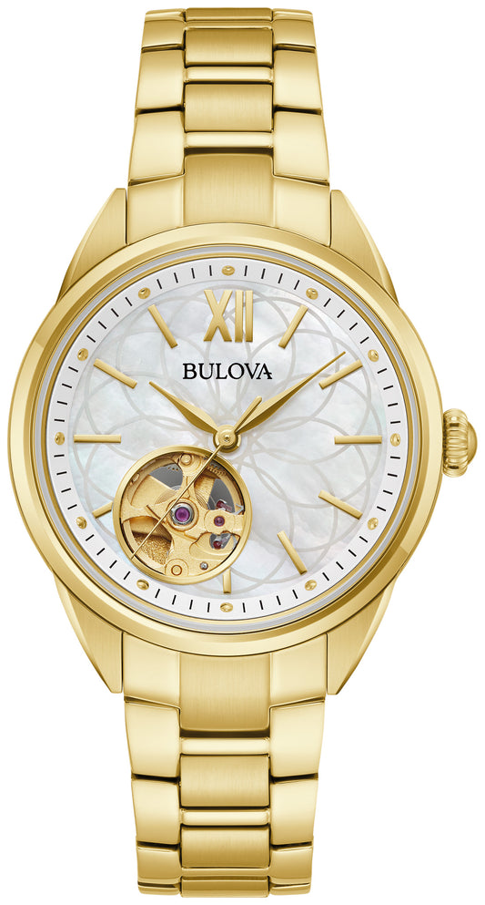 Bulova Sutton 97L172, mother-of-pearl dial stainless steel, Ladies