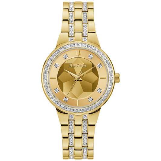 Bulova Phantom 97L176, 32.5mm champagne dial stainless steel, Ladies