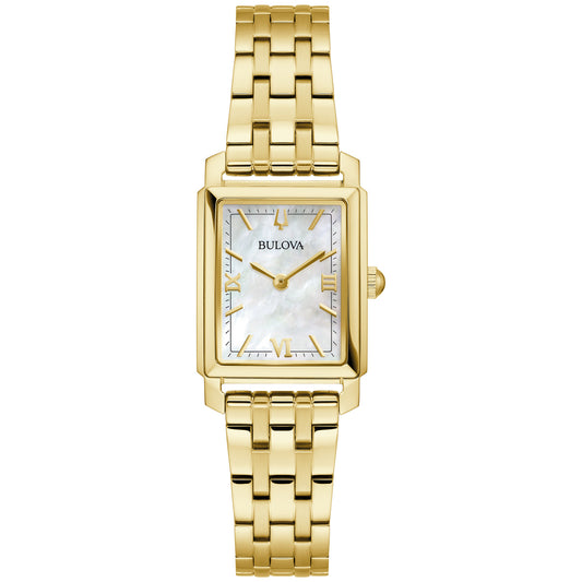 Bulova Sutton 97L177 21mm Mother-Of-Pearl Dial Stainless Steel Bracelet Ladies 97L177