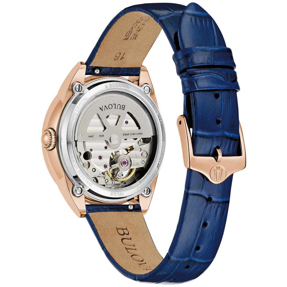 Bulova White Dial Leather Strap Sutton 97L180 97L180