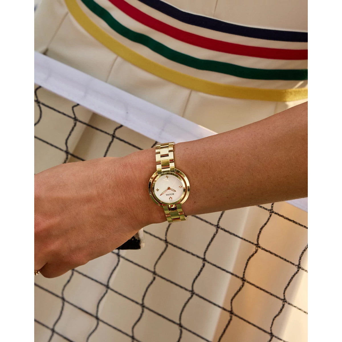 Bulova Rubaiyat 97L181, 30mm mother-of-pearl dial stainless steel, Ladies