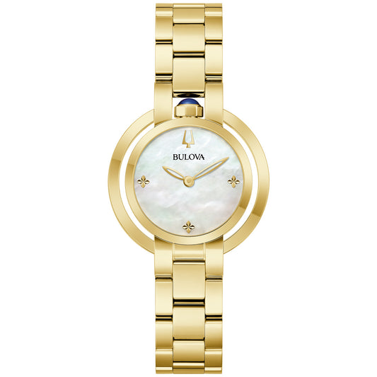 Bulova Rubaiyat 97L181, 30mm mother-of-pearl dial stainless steel, Ladies