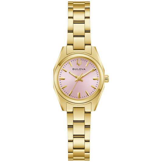 Bulova Surveyor 97L187, 23mm pink dial stainless steel, Ladies