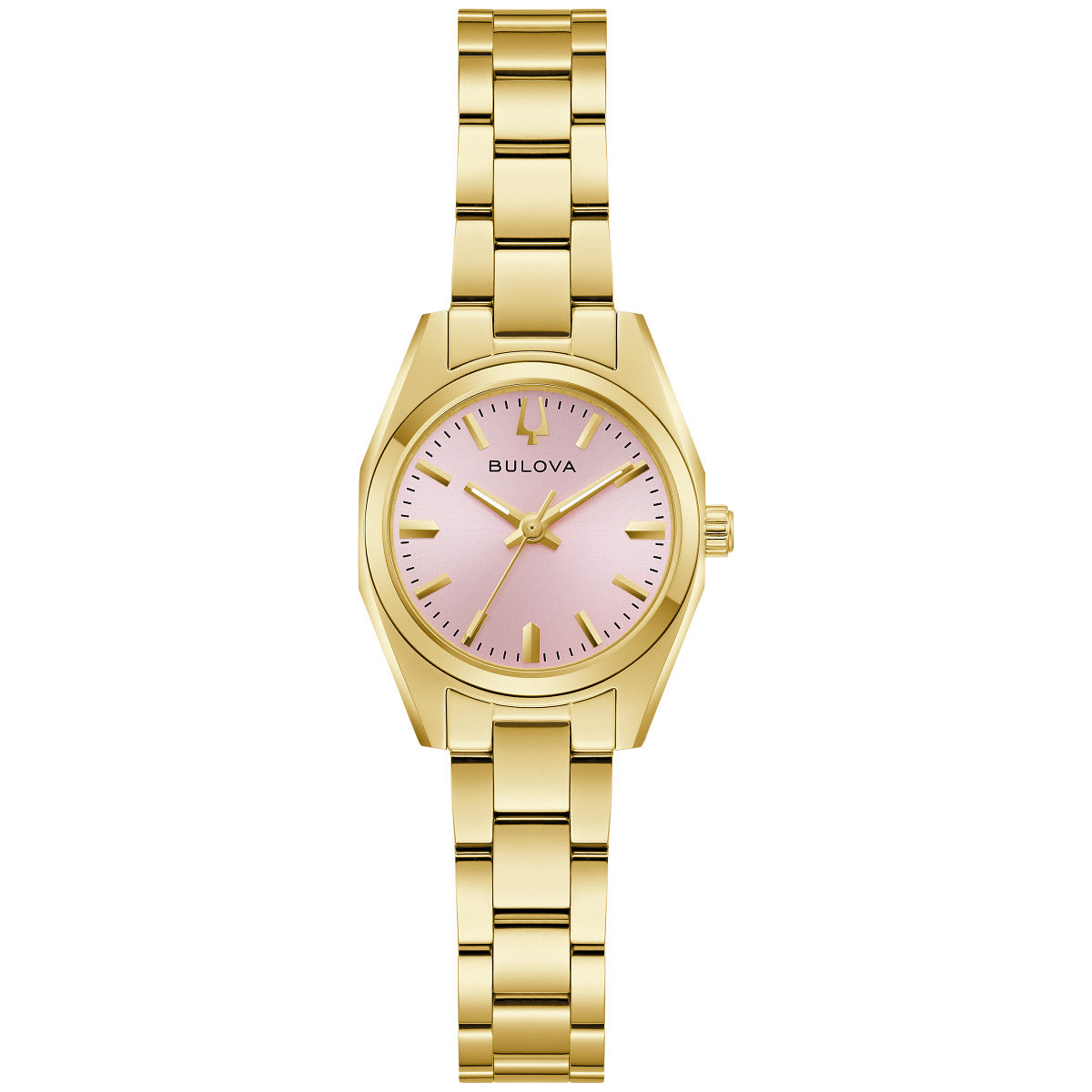 Bulova Surveyor 97L187, 23mm pink dial stainless steel, Ladies