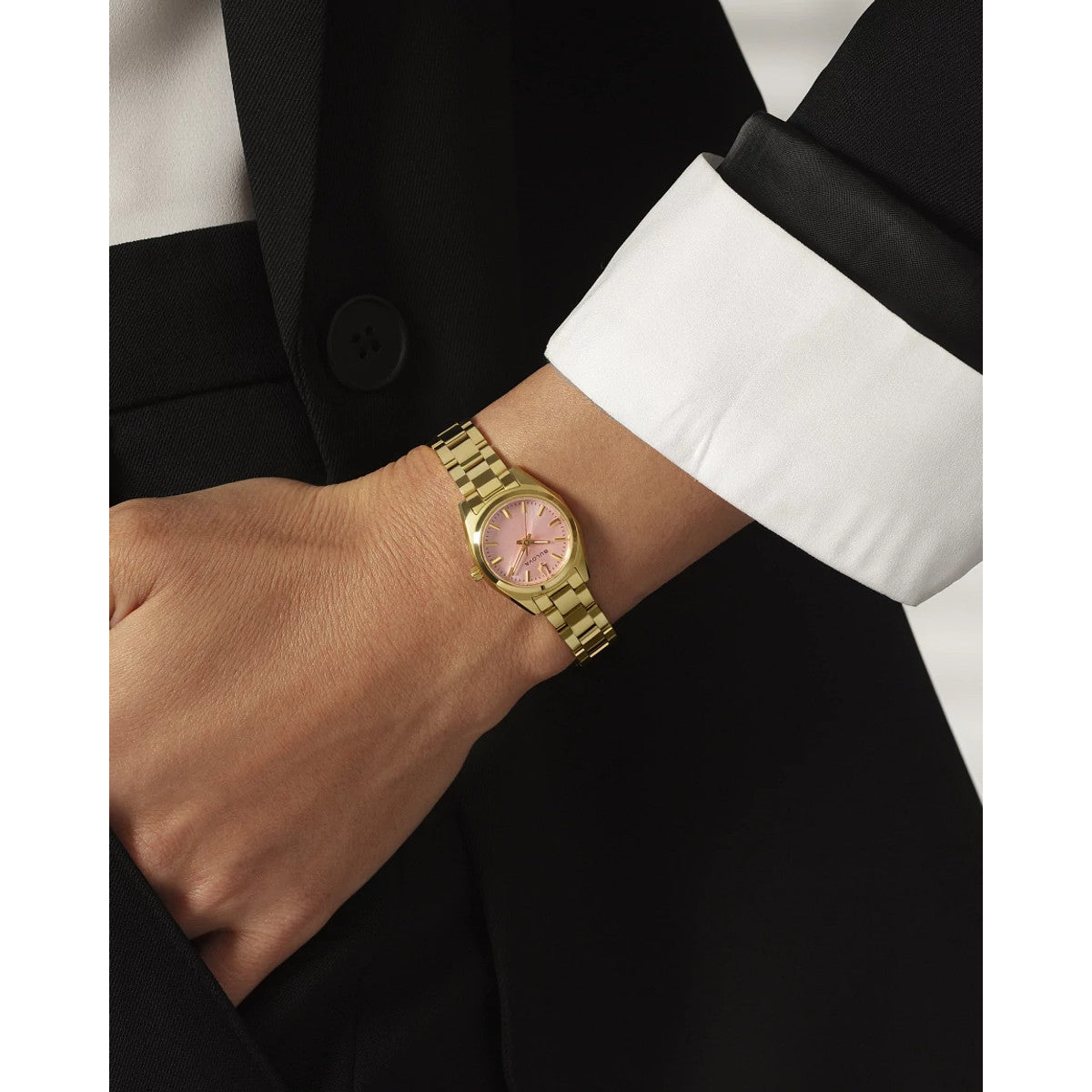 Bulova Surveyor 97L187, 23mm pink dial stainless steel, Ladies