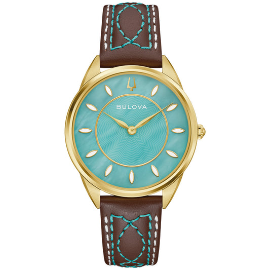 Bulova Sutton 97L203, 34.5mm mother-of-pearl dial stainless steel, Ladies