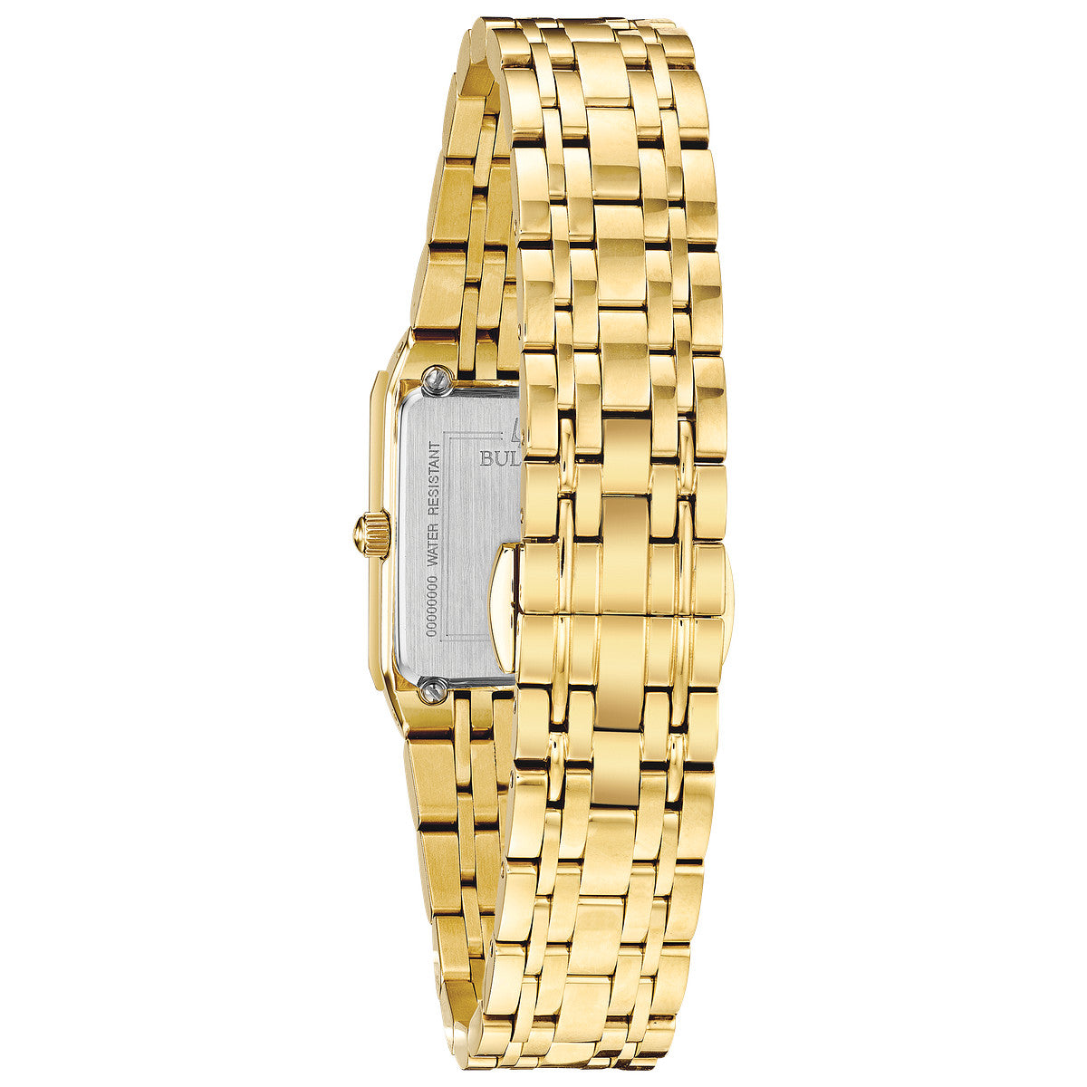 Bulova Quadra 97P140, 20.5mm champagne dial stainless steel, Ladies