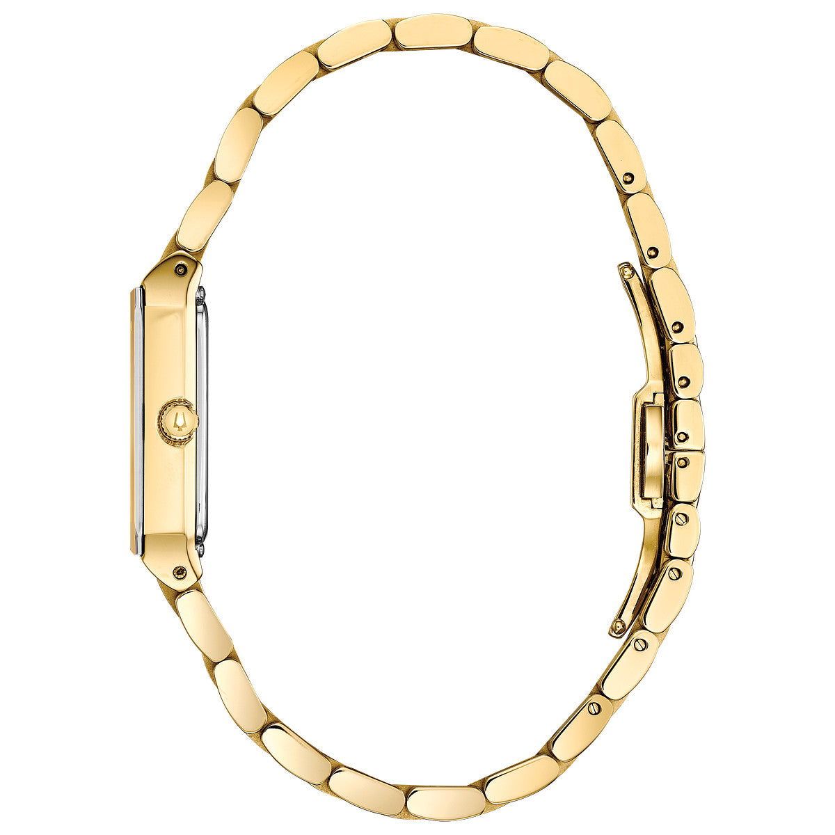Bulova Quadra 97P140, 20.5mm champagne dial stainless steel, Ladies