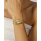 Bulova Quadra 97P140, 20.5mm champagne dial stainless steel, Ladies