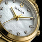 Bulova Surveyor 97P172, 31mm mother-of-pearl dial stainless steel, Ladies