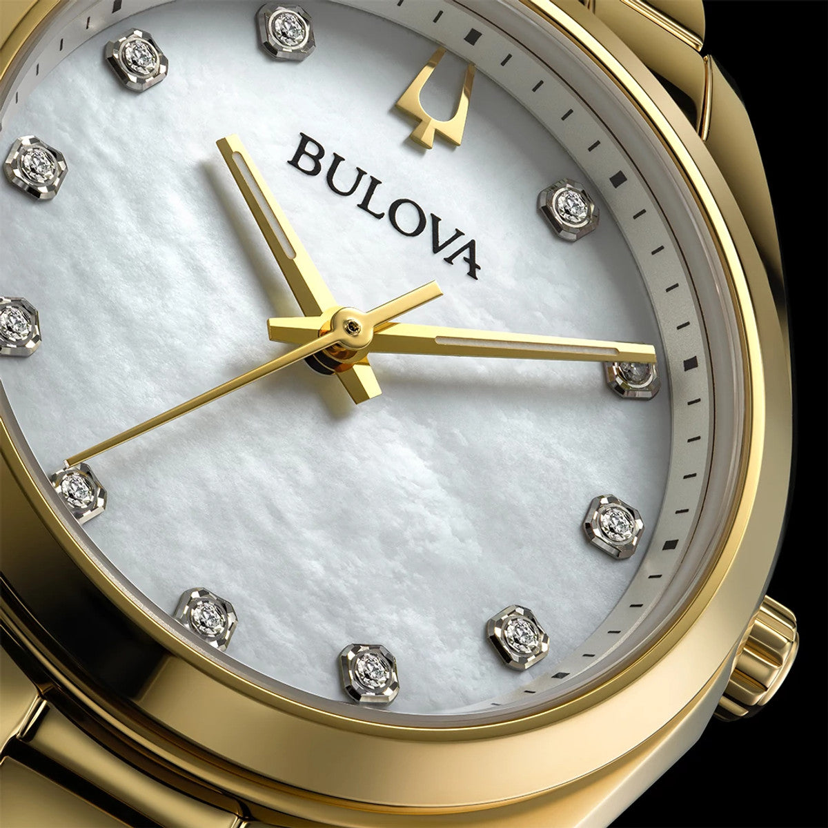 Bulova Surveyor 97P172, 31mm mother-of-pearl dial stainless steel, Ladies