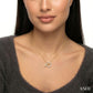 1/2 Ctw Circle Toggle Round Cut Diamond Fashion Necklace in 14K Yellow Gold