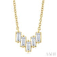 1/4 Ctw Baguette Cut Diamond Necklace in 14K Yellow Gold
