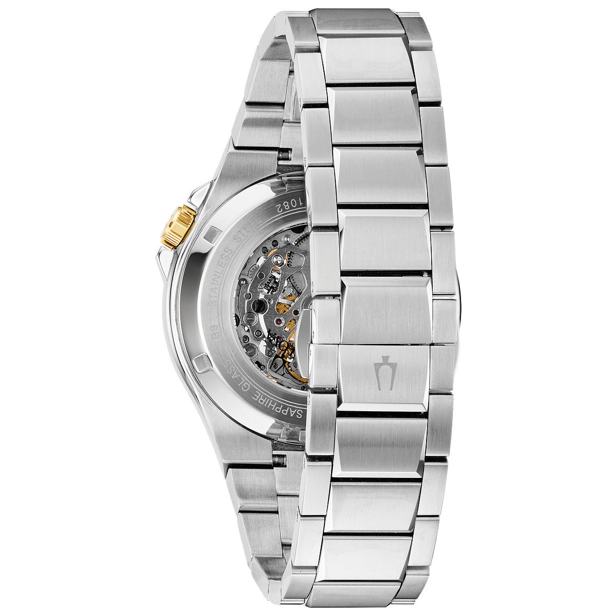 Bulova Maquina 98A224, 46mm black dial stainless steel, Mens