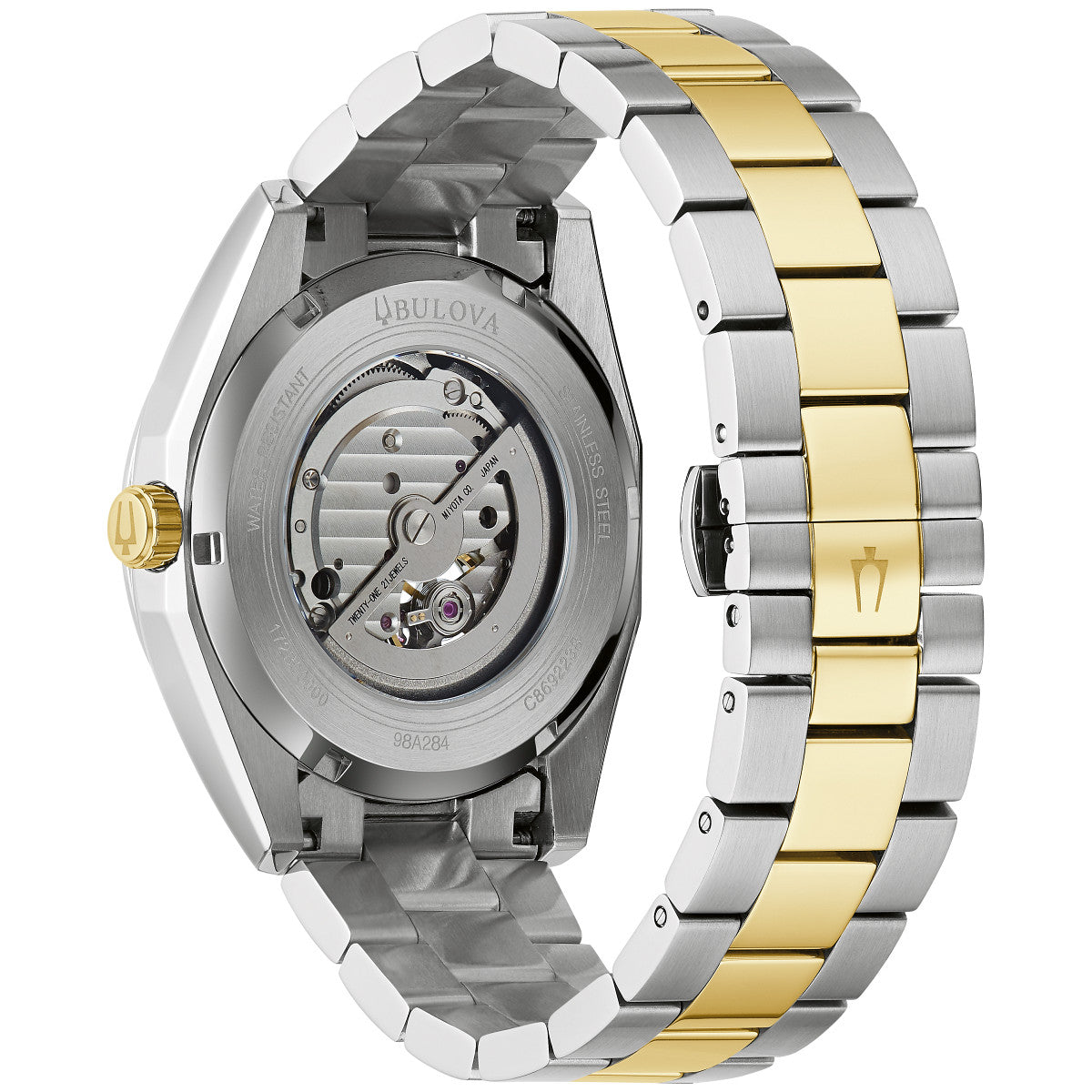 Bulova Surveyor 98A284, 42mm silver dial stainless steel, Mens