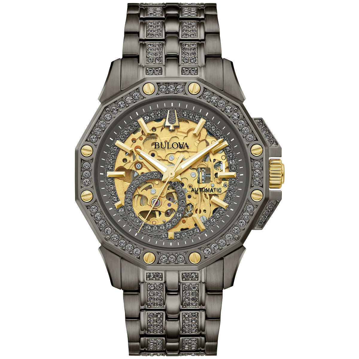 Bulova Octava 98A293, 41.7mm dial stainless steel, Mens