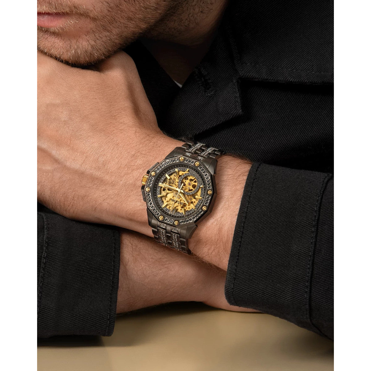 Bulova Octava 98A293, 41.7mm dial stainless steel, Mens