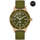 Bulova Archive 98A324, 18mm green dial bronze #cusn8, Mens