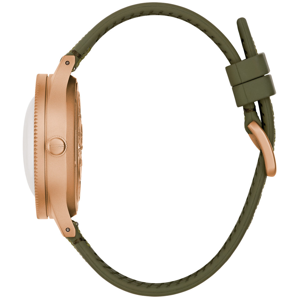 Bulova Archive 98A324, 18mm green dial bronze #cusn8, Mens