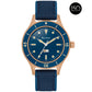 Bulova Archive 98A325, 18mm blue dial bronze #cusn8, Mens