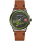 Bulova Frank Lloyd Wright 98A330, 39mm green dial stainless steel, Mens