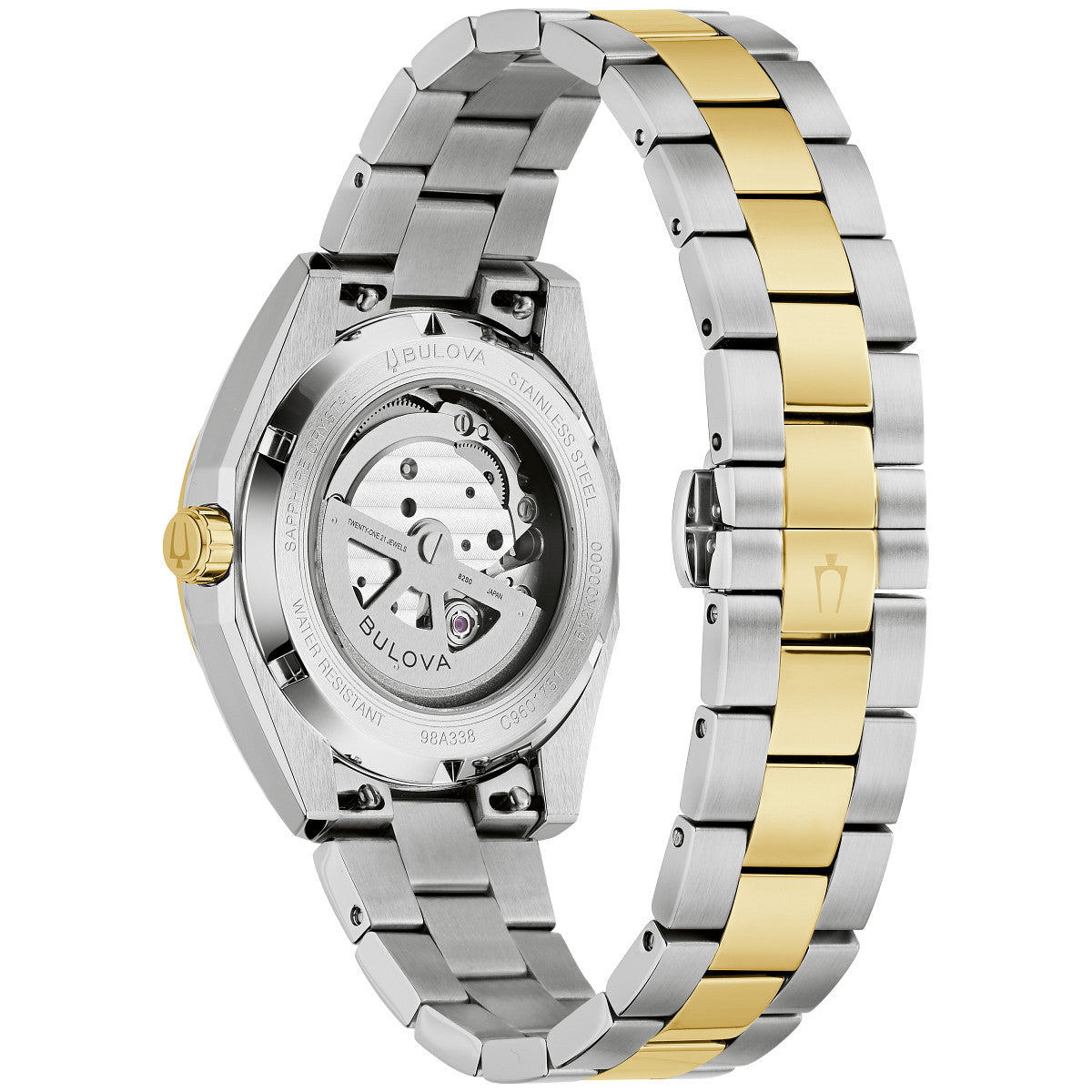Bulova Surveyor 98A338, 39mm green dial stainless steel, Mens