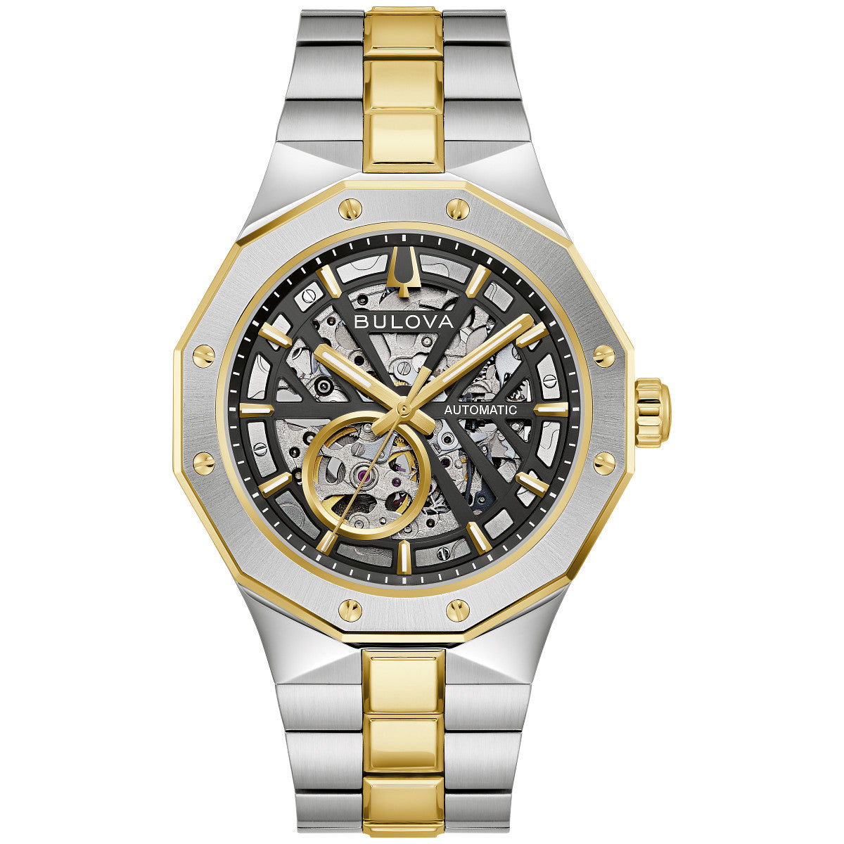 Bulova Prestige 98A339, 42mm dial stainless steel, Mens